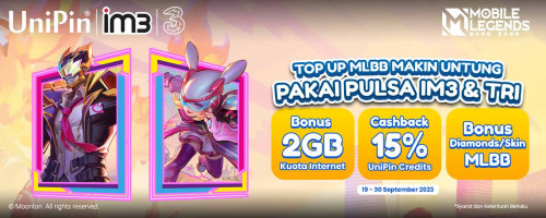 Top Up MLBB Makin Untung dengan Pulsa IM3 & Tri – Beragam Bonus Menarik Menanti!